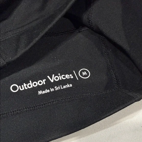 Outdoor Voices Flow Crop Top Black M - Picture 3 of 5